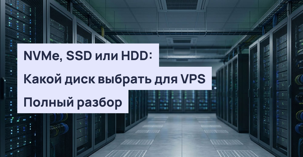NVMe, SSD или HDD: какой диск выбрать для VPS
